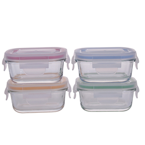 Recipiente de Vidrio para Condimentos, Mini Contenedor de Alimentos de Vidrio, Recipiente para Alimentos para Bebés con Tapa, Apto para Microondas, Regalos, 120 ml, Apto para Lavavajillas - Product Image 2