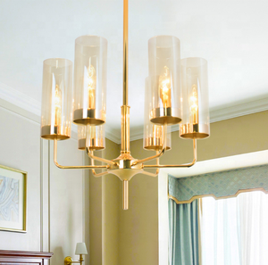 Decorazione contemporanea lampadario di lusso in vetro blu più grande hall dell'hotel E27 lampade a sospensione a sospensione - Product Image 6