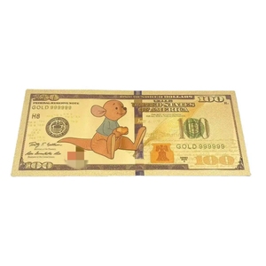 Nouvelle Banque de billets d'anime Little Bear America 2026 plaquée or pour cadeaux - Product Image 2