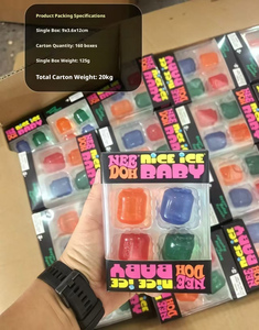 Popolare Set di 4 Giocattoli Squishy a Tema Soda Schyling Nee Doh, Mini Cubetti di Ghiaccio Sensoriali per Bambini, Regalo Antistress - Product Image 4