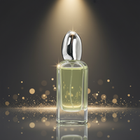 Botol Parfum Kaca Aroma Garden PGB702 Nano Oud Dengan Tutup Kayu, Cetakan Sampo Ambar 6ml Roll-on Bebas BPA, Segel Gabus Warna-warni