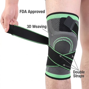 <span class=keywords><strong>Rodillera</strong></span> Profesional de Grado Médico para Alivio del Dolor de Artritis, Soporte de Compresión Ajustable para Rotura de <span class=keywords><strong>Menisco</strong></span> y Deportes - Product Image 1