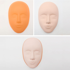 Mascarilla facial completa de piel de práctica de silicona 3D | Cabeza de entrenamiento de maquillaje y tatuaje realista | Práctica de microblading de maquillaje permanente - Product Image 2
