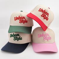 Gorra de Béisbol Bordada Personalizada de Lujo, 5 Paneles, Algodón de Alta Calidad, Dos Tonos, Logotipo 3D en Relieve, Gorras Deportivas para Hombre, Venta al Por Mayor