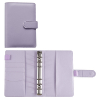 En gros A6 Macaron Budget Portable 20 Couleurs En Cuir PU Rechargeable Personnalisé Enveloppe D'argent Économies Organisateur Planificateur Couverture Classeur