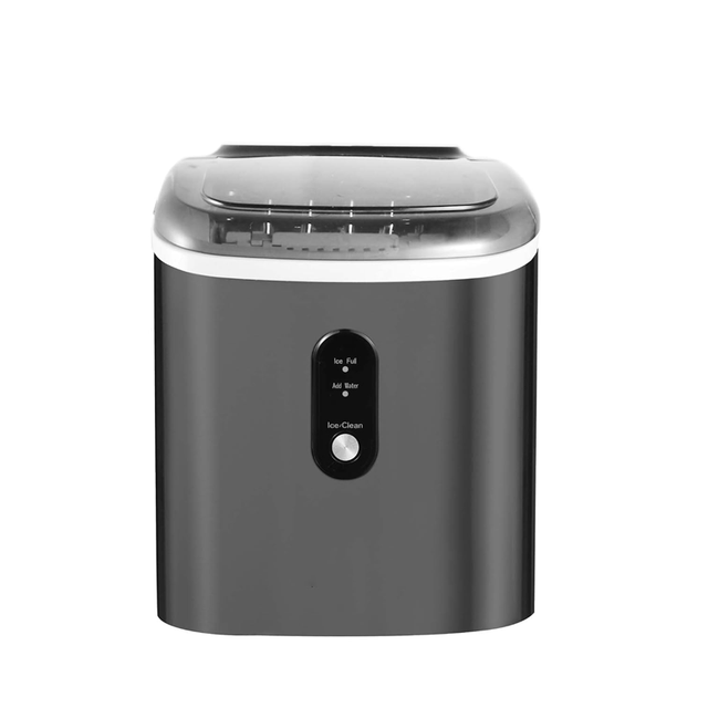 Countertop Ice Maker with Self-Cleaning - 6-10 Mins Fast Ice Making, Dual Ice Sizes, 20kg Daily Output, Black for Home & Office