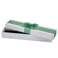 Emballage de bijoux personnalisable de haute qualité, boîte à collier portable pour la Saint-Valentin avec finition gaufrée et laminée mate