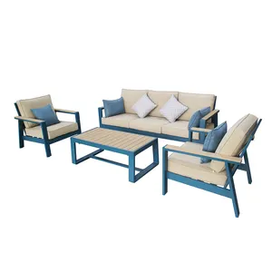 Aluminum Patio Furniture Set Outdoor Couch And Chairs For Gardens And Balconies Durable Outdoor Seating Solution