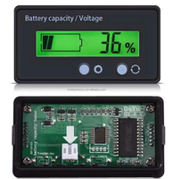 Voltmeter baterai Lithium meja Display daya baterai GY-6GS "GY-6GS Display daya baterai asam timbal