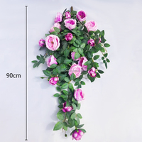 Außen dekoration Künstliche Blumen UV-beständige künstliche Pfingstrosen blume Hängende Pflanzen UV-Schutz für Hochzeits dekor