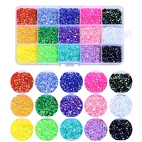 40000 pièces de strass en résine gelée, 28 couleurs, 3mm, à dos plat, kit de loisirs créatifs éblouissant, 3 pièces de colle pour chaussures et nail art