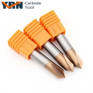 Outil de chanfreinage CNC fraise en carbure HRC45 avec 3 cannelures fraiseuse de chanfreinage solide traitement à grande vitesse 45/55/60/65 degrés <span class=keywords><strong>YRN</strong></span> - Product Image 6