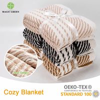 Magische Grüne Gemütliche Warme Maßgefertigte Decke 100% Polyester Weiche Dicke Wurfdecke Innenbereich Heimteppich Decke für Sofa