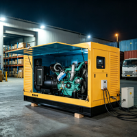 Générateur Diesel Insonorisé Robuste 380V 220V 50Hz avec Capot Anti-Poussière et Résistant aux Intempéries pour Alimentation d'Urgence Hospitalière Maroc