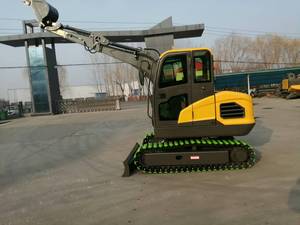 Mini-excavatrice de 4 tonnes en stock, excavatrice sur chenilles, modèle 40, petite pelle pour le désherbage dans les cours et les champs - Product Image 2