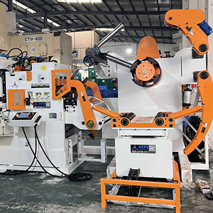 Haiwei 3-in-1 uncoiler ép Hệ Thống Trung chuyển đa kim loại Thích ứng cho 0.3-4.5mm dày galvalume tấm kim loại - Product Image 1