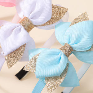 <span class=keywords><strong>2025</strong></span> xuyên biên giới phong cách mới <span class=keywords><strong>Bowknot</strong></span> kẻ sọc ba chiều long lanh trẻ em phong cách Châu Âu-mỹ Gretel handmade <span class=keywords><strong>Headband</strong></span> - Product Image 4