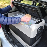 Glacière portable 12V/24V/100-240V 42,4L 50L 60L – Réfrigérateur/congélateur de voiture, conteneur frigorifique pour véhicule