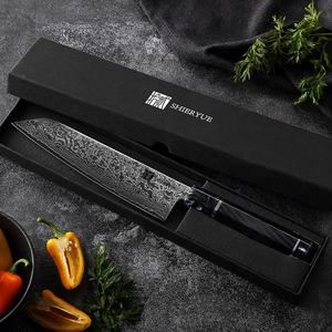 Diseño original Damast kochmesser set <span class=keywords><strong>Damasco</strong></span> Kiritsuke cuchillo japonés <span class=keywords><strong>Damasco</strong></span> acero cuchillo de cocina con G10 y mango de resina - Product Image 6