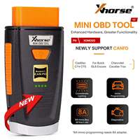 2026 Xhorse Mini OBD Tool V2 XDMO20 | Newly Supports CANFD Protocol LED Light 8A IMMO Box All Key Lost for Locksmith Tool