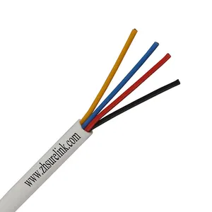 24awg المعلبة النحاس محمية دون رادع أو 2 النواة 4 النواة 6 النواة 8core كبل أمان إشارة كابل كابل إنذار