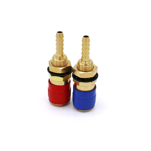 Adattatore nord raffreddato ad acqua e <span class=keywords><strong>Gas</strong></span> raccordo rapido per Mig <span class=keywords><strong>Tig</strong></span> torcia per saldatura rosso e blu 6mm 8mm 10mm - Product Image 2