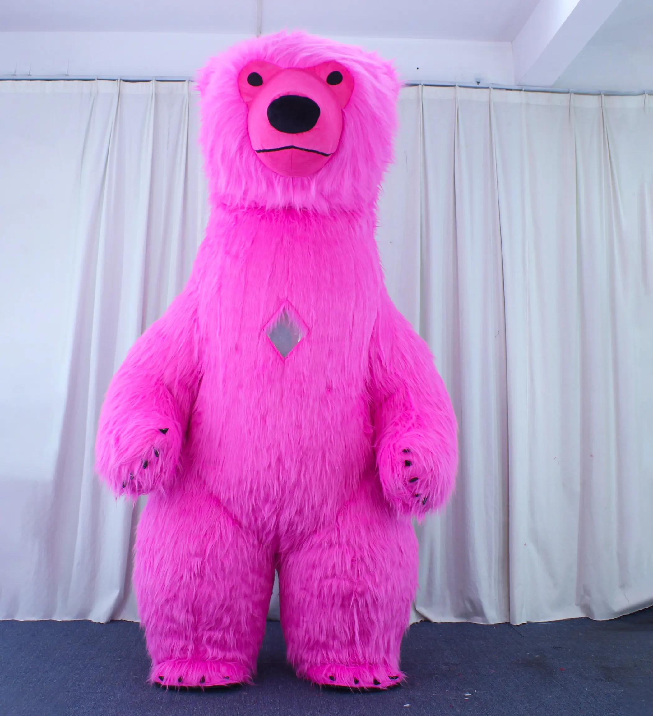 Funtoys giant inflatable panda mascot costume pink polar bear black dvertising white animal wearable 2m/2.6m/3m for adult