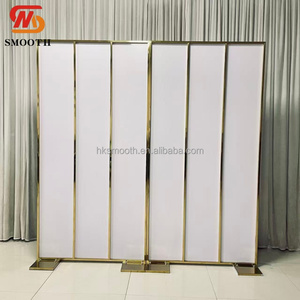 SMOOTH Popular Selling Wedding Banquet Party Stage Decoration Stainless Steel Wall <b>Backdrop</b> - Product Image 3