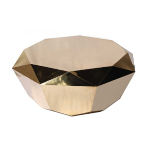 Di alta Moda In Acciaio Inox Soggiorno Rotonda a Forma di Diamante Tavolino Mobili In <span class=keywords><strong>Oro</strong></span> o <span class=keywords><strong>Argento</strong></span> - Product Image 2