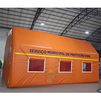 Nouvelle Tente Gonflable Commerciale Personnalisable en PVC 0,55 mm, Installation Facile, Certification CE pour l'Abri Hivernal et les Secours en Cas de Catastrophe