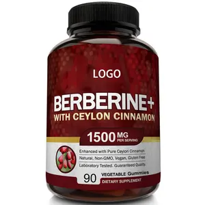 2023 Advance Premium Berberine HCL 1500mg Capsules with Ceylon Cinnamon CoQ10 for Adults Supports Glucose Metabolism