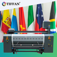 Imprimante numérique de bannières de drapeaux en rouleau de 1,3 m avec encre de sublimation sur tissu, deux imprimantes de bannières de drapeaux I3200
