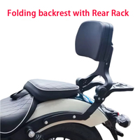Dossier pliable avec support pour CFMOTO CLC250 CF250-6A, support confortable réglable pour conducteur et passager
