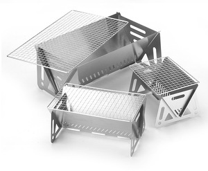 Barbecue portable en acier inoxydable écologique et durable, pliable, pour le camping en <span class=keywords><strong>intérieur</strong></span>/extérieur, les barbecues en arrière-cour - Product Image 6