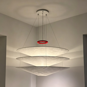 <span class=keywords><strong>Lampadario</strong></span> Sospeso a Forma di <span class=keywords><strong>Cappello</strong></span> Conico Ispirato al Design Italiano per Salotti, Hotel, B&B e Camere da Letto - Product Image 1