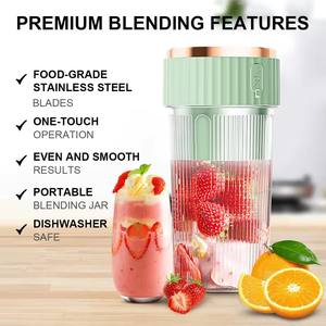 Licuadora Portátil Mini Recargable por USB, Cuchillas de Acero Inoxidable, para Batidos de Frutas y Jugos, Venta al Por Mayor - Product Image 5