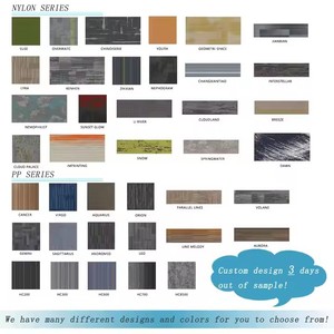 Respetuoso del medio ambiente Barato Muti Patrón Comercial Polipropileno PP Cuadrado PVC Respaldo 50x50 Oficina Piso Alfombra Azulejos Precio - Product Image 5