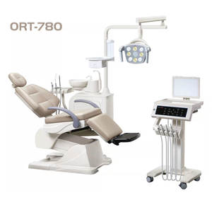 Unidad de tratamiento dental eléctrica Ort-780 con escupidera de cerámica y luz LED para uso clínico - Product Image 1