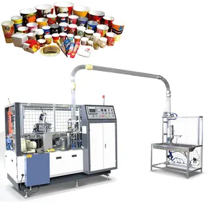Hot Selling Vormen Volautomatische Wegwerp Papier Cup Machine Vormen Papier Plaat Koffie Thee Kartonnen Beker Making Machine