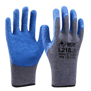 XINGYU Guantes de seguridad de algodón Sitio de construcción perfecto Guantes de trabajo de tela de seguridad industrial Guantes DE TRABAJO recubiertos de látex antideslizantes - Product Image 1