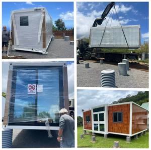 Trại cabin bảng điều chỉnh kim loại chạm khắc hỗ trợ tùy biến 20 30 40ft Tiny prefab mở rộng <span class=keywords><strong>container</strong></span> Modular nhà <span class=keywords><strong>1</strong></span> 2 3 phòng - Product Image 6
