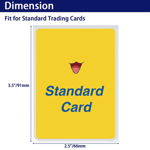 Protège-cartes standard transparents 66×91 pour cartes TCG Pokémon Yu-Gi-Oh, pochettes intérieures en plastique, protège-cartes de jeu de société MTG - Product Image 2