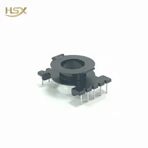 Robust POT3314 Vertical 5+5 Pin Bakelite Plastic Bobbin For Transformer Inductor Sensors With High Temperature Resistance