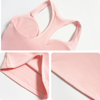 Ensemble de yoga 2 pièces respirant pour femme en nylon et élasthanne brossé 78/22 avec logo frontal, idéal pour la gym et le yoga