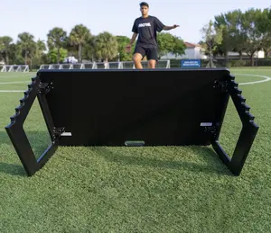 Tablero reboteador de fútbol Lar HDPE al por mayor, reboteador de fútbol de pared de plástico PE resistente a impactos, reboteador de fútbol Lar HDPE al por mayor