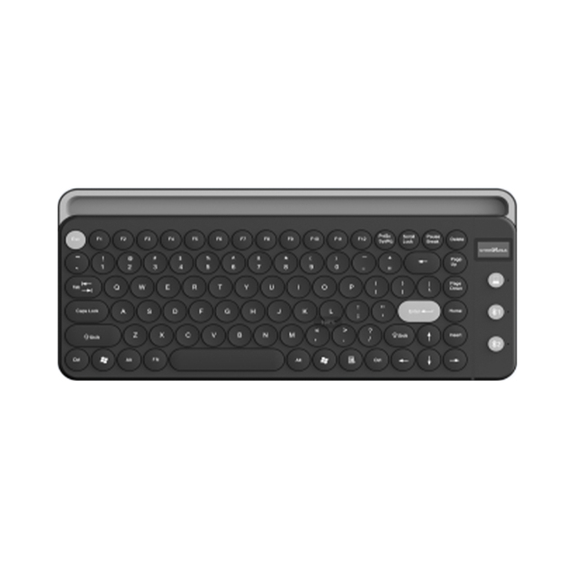 New 87-Key Two-Color Gray-Black Classic Office Wireless Dual-mode USB Membrane Keyboard