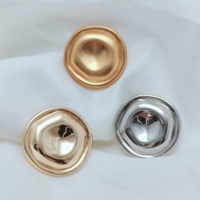 Kancing Logam Bentuk Tidak Beraturan Mewah Warna Emas untuk Pakaian, Aksesoris Jas Blazer Mantel Kelas Atas 18mm 20mm 23mm 25mm