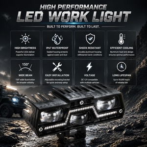 Luz LED Universal para Parrilla, 40W, Alta Luminosidad, Lámpara Auxiliar con Chip LED 3570, Foco de Conducción para SUV, ATV, UTV, Camioneta - Product Image 2