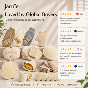 Sopurrrdy Accessoires de salle de bain personnalisés avec logo, éponge exfoliante en loofah, sac à savon, éponge brossée, gommages, ensembles de bain, soins du corps, rectangle - Product Image 3