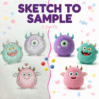 Jouets en peluche monstres aux couleurs bonbons, personnalisables OEM ODM, poupées en peluche en gros pour cadeaux d'enfants